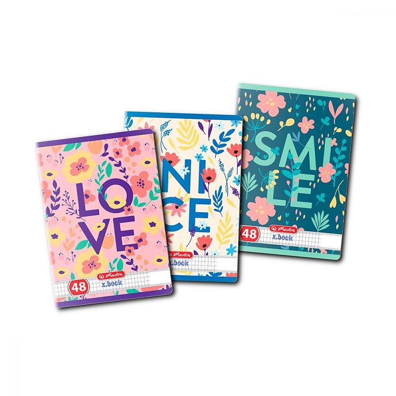 Caiet aritmetica, format A5, 48 file, hartie 70 g/mp, coperti Feelings, Herlitz - imagine 5